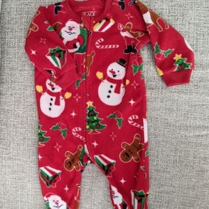 Christmas footed sleeper